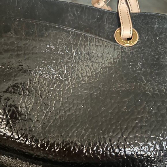 NWT Authentic Michael Kors Jet Set Leather Medium Tote Bag, Black - Picture 8 of 10